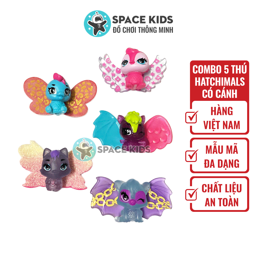 Đồ chơi trẻ em Combo 5 thú Hatchimals có cánh khác nhau, hàng hiếm chọn lọc, Thú Hatchimals hàng Việt Nam xuất khẩu
