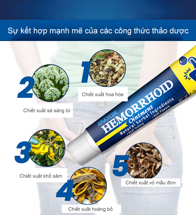Kem bôi trĩ gel bôi trĩ thuốc trĩ tiêu vị thảo đan 20g giảm trĩ và các triệu chứng bị trĩ, tăng sức bền thành mạch Co Búi Trĩ Giảm Đau Ngứa Vùng Hậu Môn Giảm Đau Rát Và Làm Co Búi Trĩ