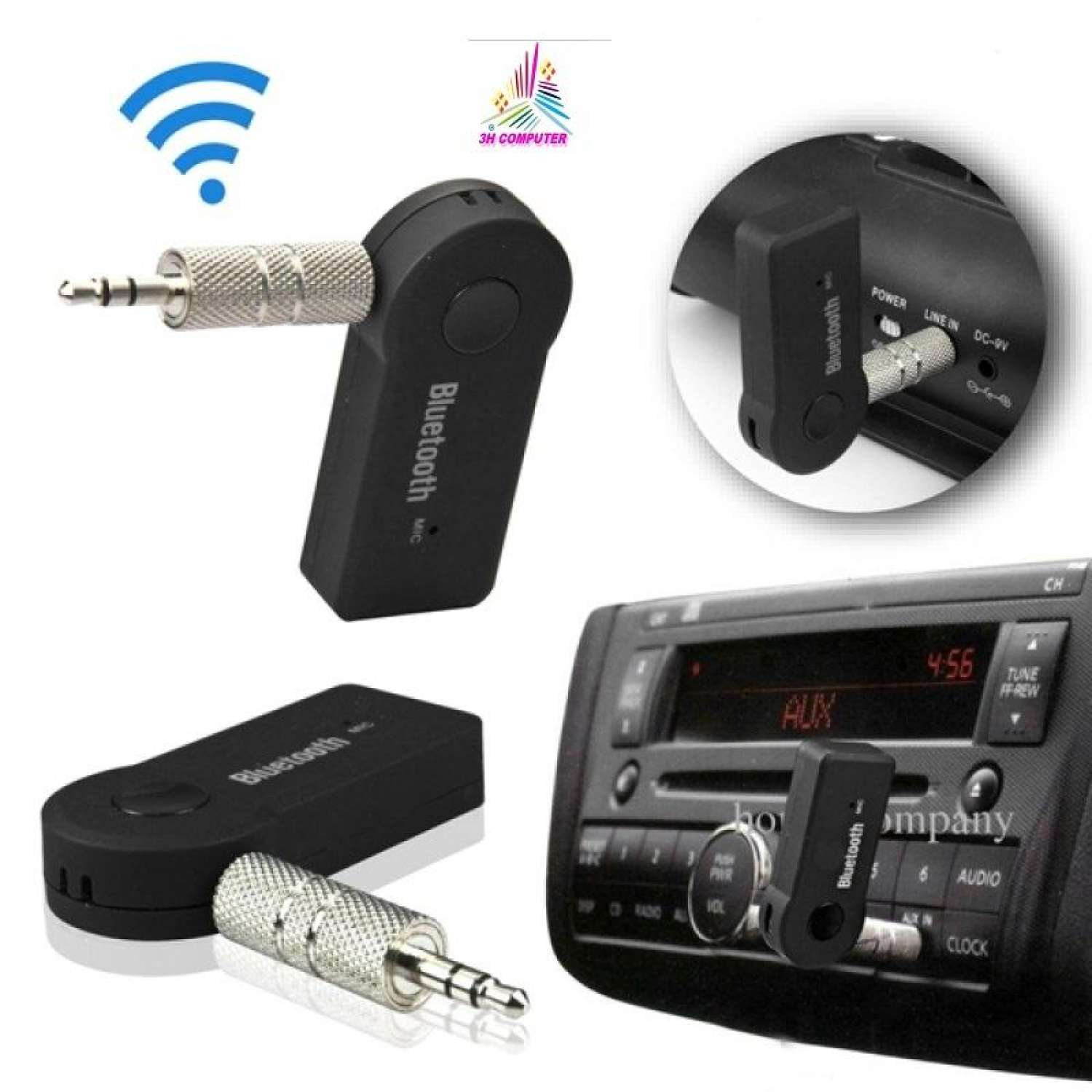 (HCM) USB tạo Bluetooth cho dàn âm thanh xe hơi amply loa Car Bluetooth B301
