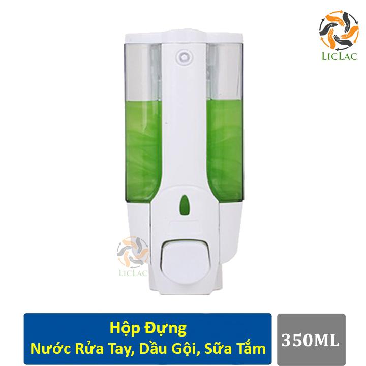 Hộp đựng nước rửa tay, sữa tắm dầu gội treo tường,Chất liệu nhựa bóng cao cấp, sang trọng, chống gỉ trong môi trường ẩm ướt lâu dài- Home baby