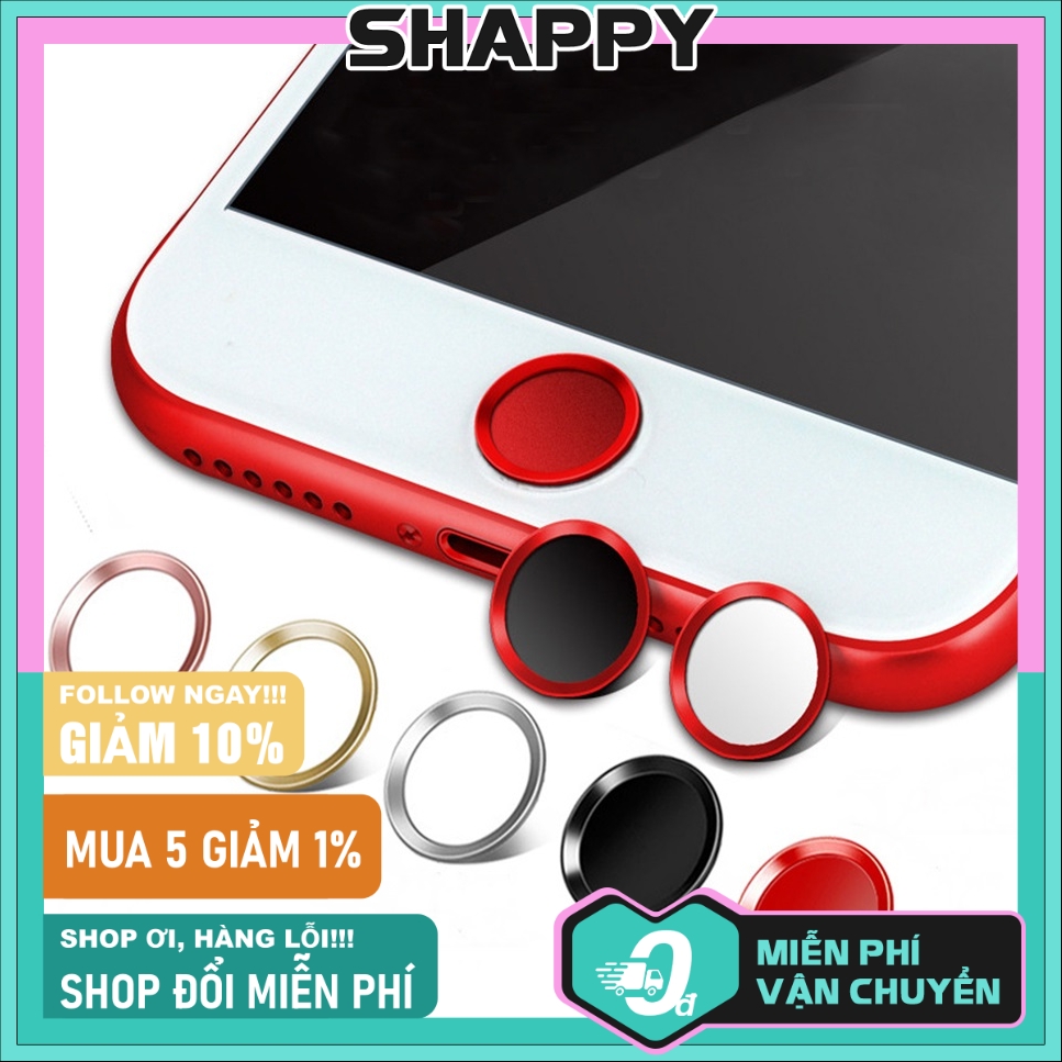 Miếng Dán Trang Trí Nút Home IPhone - Dán Đổi Màu Nút Home Cho IPhone [Shappy Shop]