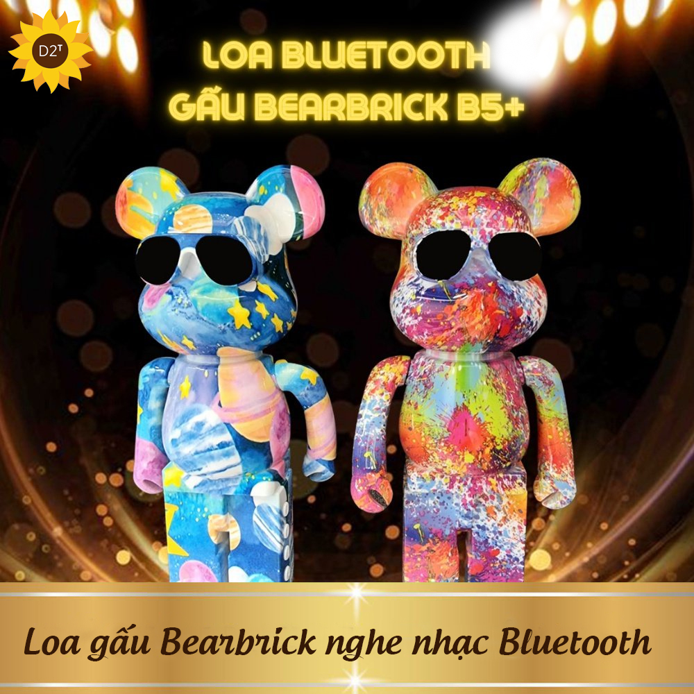 Loa gấu Bearbrick nghe nhạc Bluetooth, Đủ bass nghe cực hay, loa giá rẻ