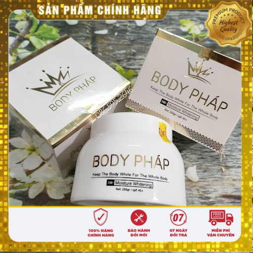 Kem dưỡng body pháp hương nước hoa 250gr + tặng kích trắng