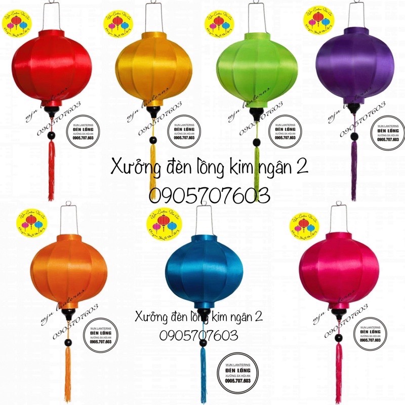 Đèn lồng hội an phi trơn size 30cm chuyên trang trí trung thu chùa miếu treo tết
