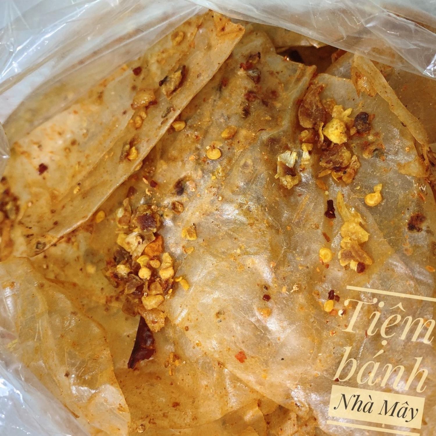 500gr bánh tráng muối tỏi xì ke siêu cay - bánh tráng xike nghệ sĩ