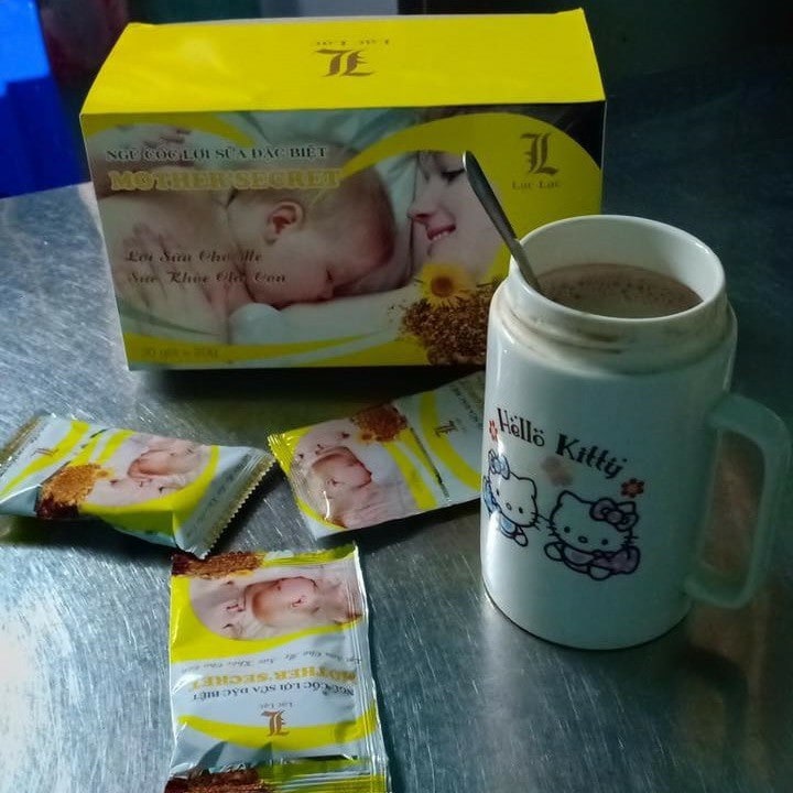 Ngũ cốc lợi sữa lạc lạc 1 hộp 30 gói date mới