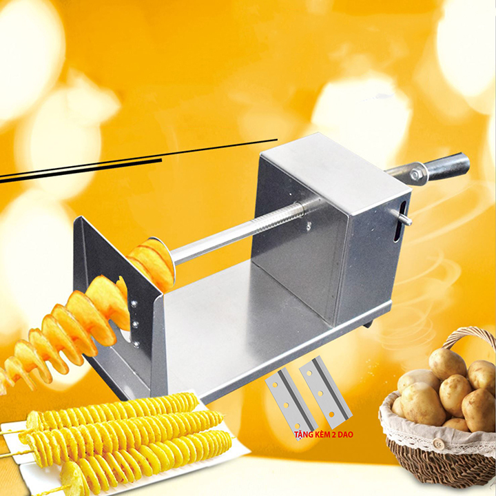 Máy thái khoai tây lốc xoáy xoắn vòng siêu đẳng cấp