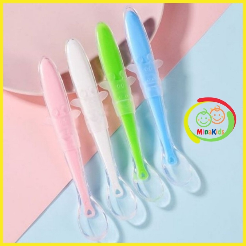 Muỗng silicon cho bé thìa ăn dặm siêu mềm td03