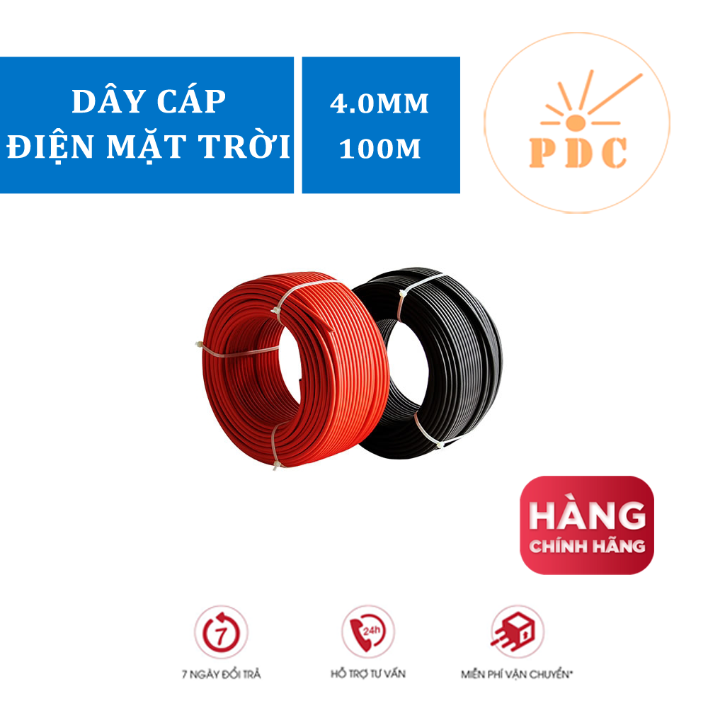Dây Cáp Điện Năng Lượng Mặt Trời 4.0mm2 100m