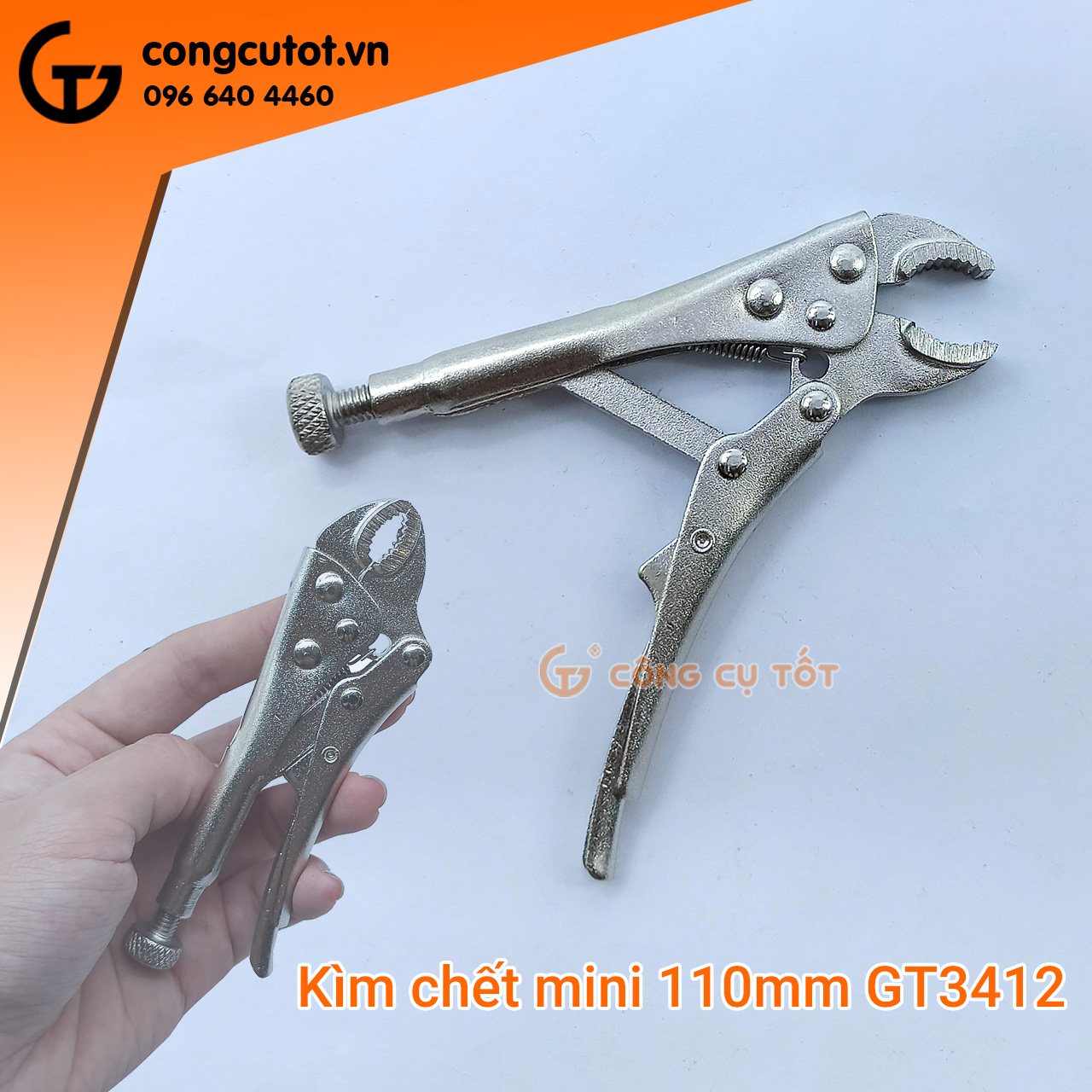 Kìm bấm chết mini gt3412 110mm