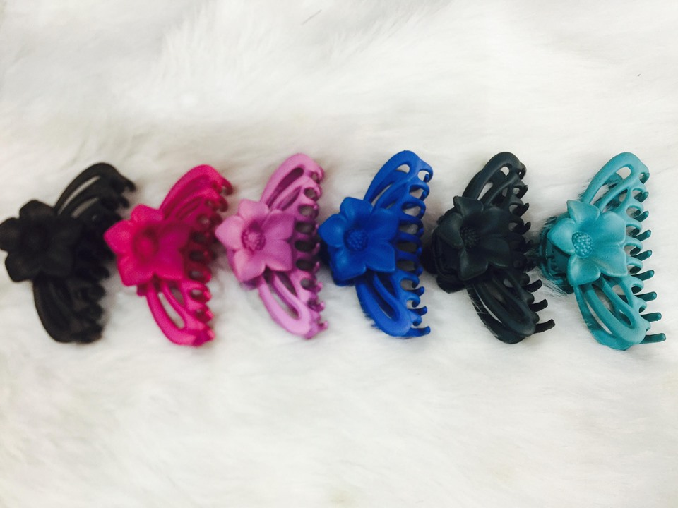 [Xả kho] Combo 3 Kẹp Tóc Càng Cua nhiều Răng - Kẹp Tóc Nữ Đủ Màu - Kẹp Tóc 5 Răng (GIAO MÀU NGẪU NHIÊN)