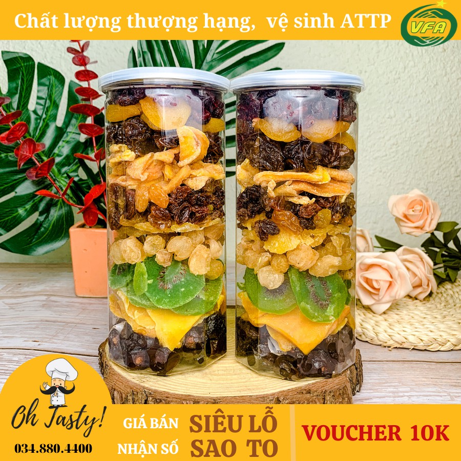 Mix 10 Trái Cây Sấy Dẻo| Hàng chất lượng thượng hạng