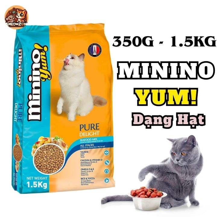 Thức Ăn Cho Mèo Minino Yum Dạng Hạt 350g - 1.5kg AM042 - Ameowzon