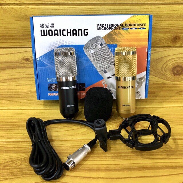 Mic thu âm BM900 chạy nguồn 5v cho các sound card - Bộ micro livestream BM900 như ảnh đại diện
