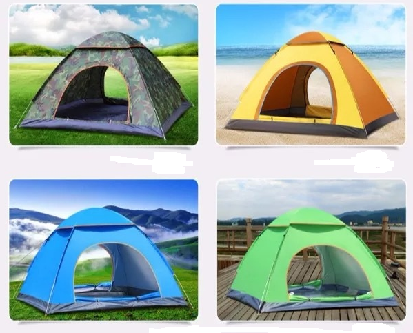{ DU LỊCH CAMPING  } Lều Cắm Trại Dã Ngoại Du Lịch 2 -3 Người - Lều Dã Chiến Quân Đội Chống Nắng Mưa - Lều Quân Dụng Kích Thước 1.5mx2m dễ dàng gấp gọn tiện lợi Chống Thấm Nước 2 Lớp Siêu Dày