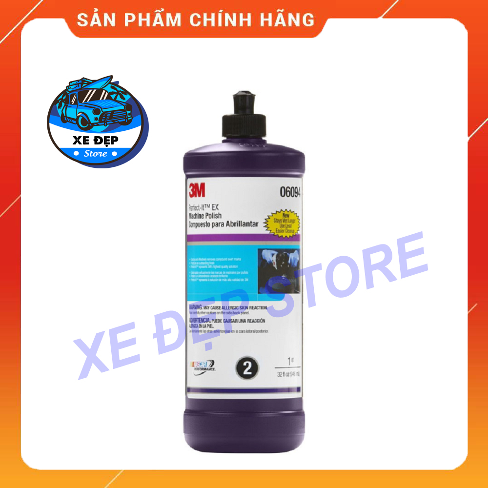 Dung dịch đánh bóng tím bước 2 cao cấp 3m pn06094 - 946ml. chính hãng từ mỹ, hiệu quả nhanh