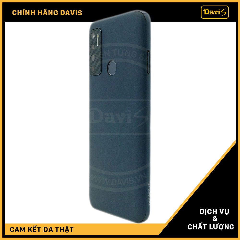 Dán da full viền Vsmart Live 4, làm từ da thật cao cấp - Chính hãng Davis