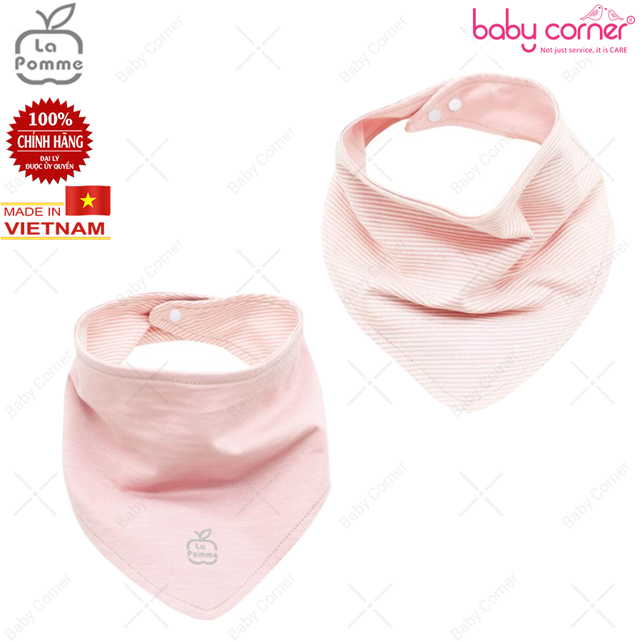 R001 set 2 yếm tam giác la pomme cho bé từ sơ sinh