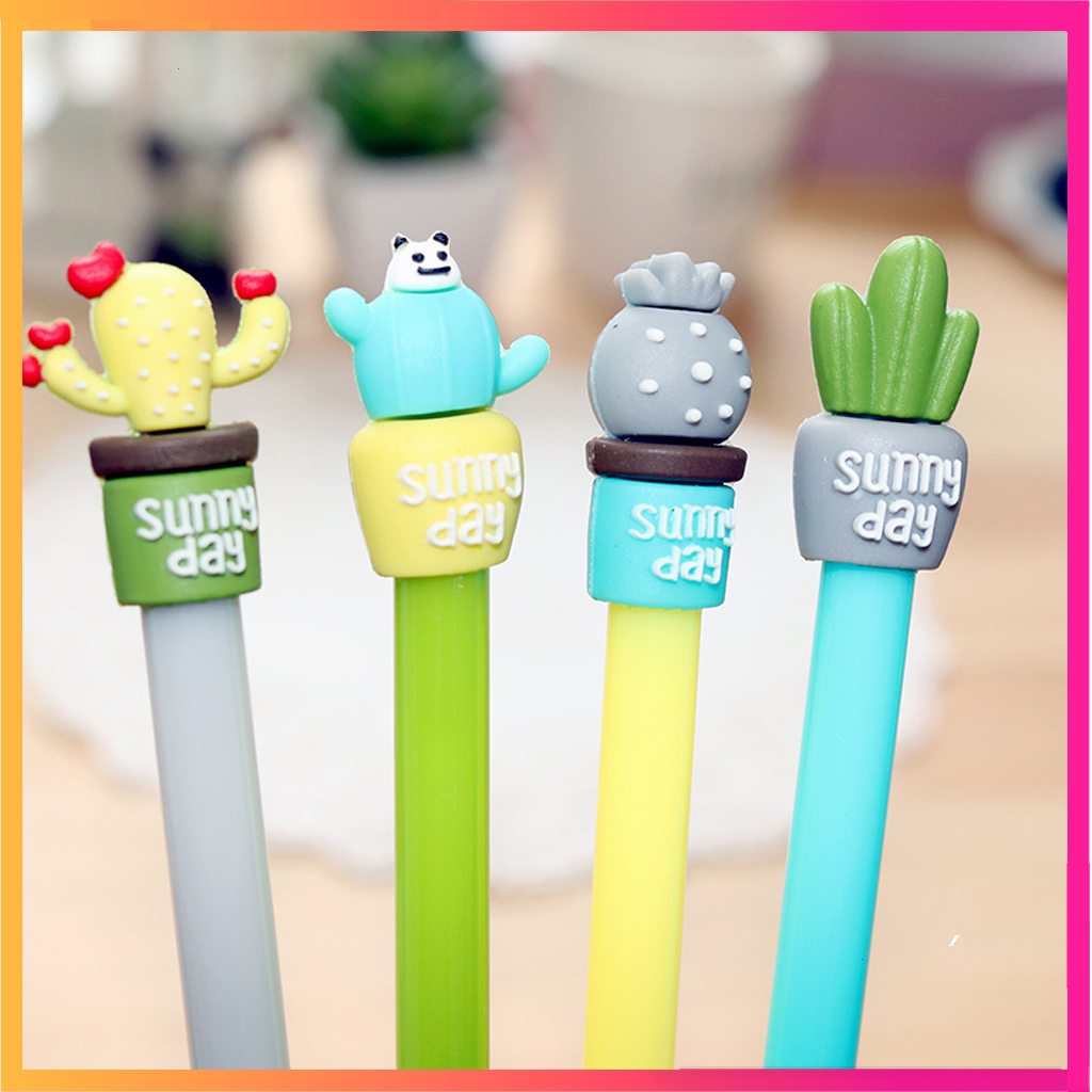 5 Bút nước cute hình chậu cây xương rồng đẹp
