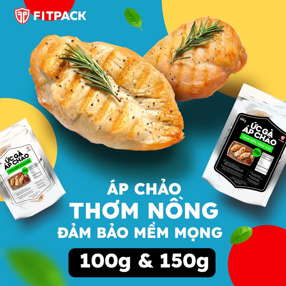 Ức gà áp chảo nguyên vị siêu mềm fitpack giảm cân eatclean