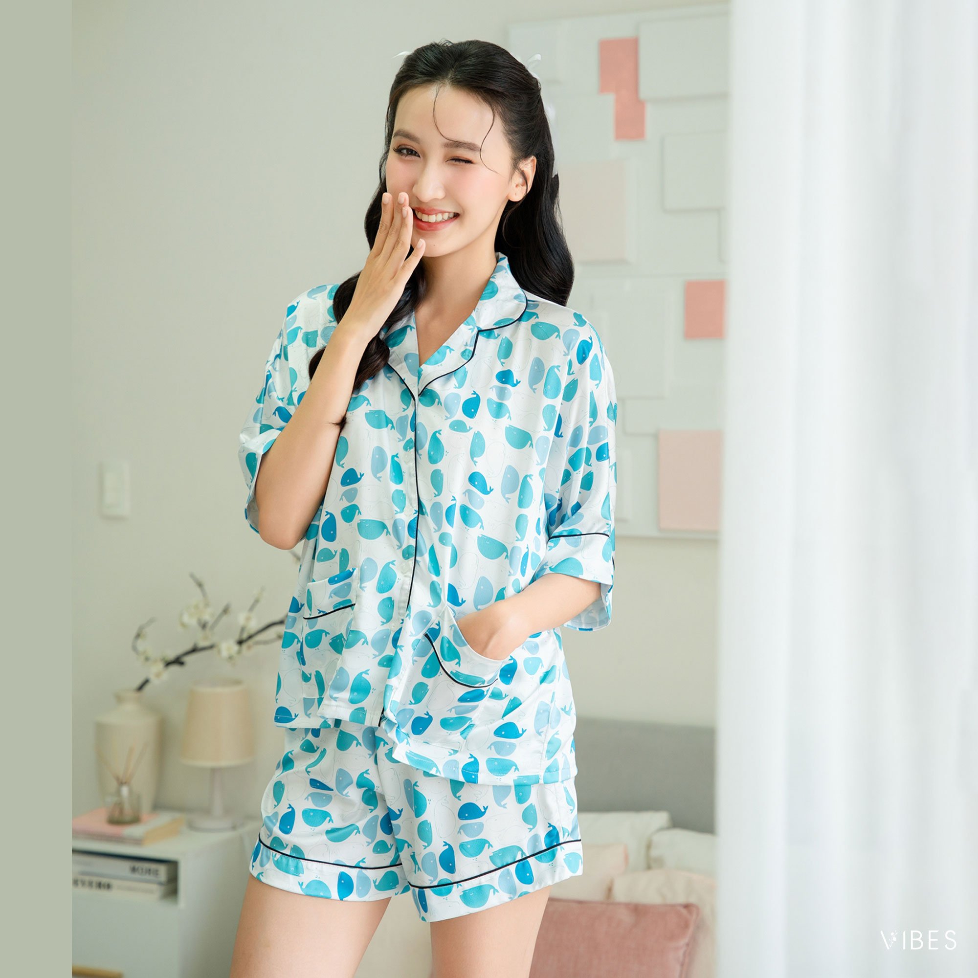 Vibes pijama ngắn maris py set