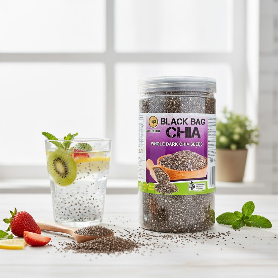 Hạt Chia Đen Tân Lộc Phát Hũ 500g Ăn Kiêng Giảm Cân Hạt Chuẩn Sạch Đều Đẹp