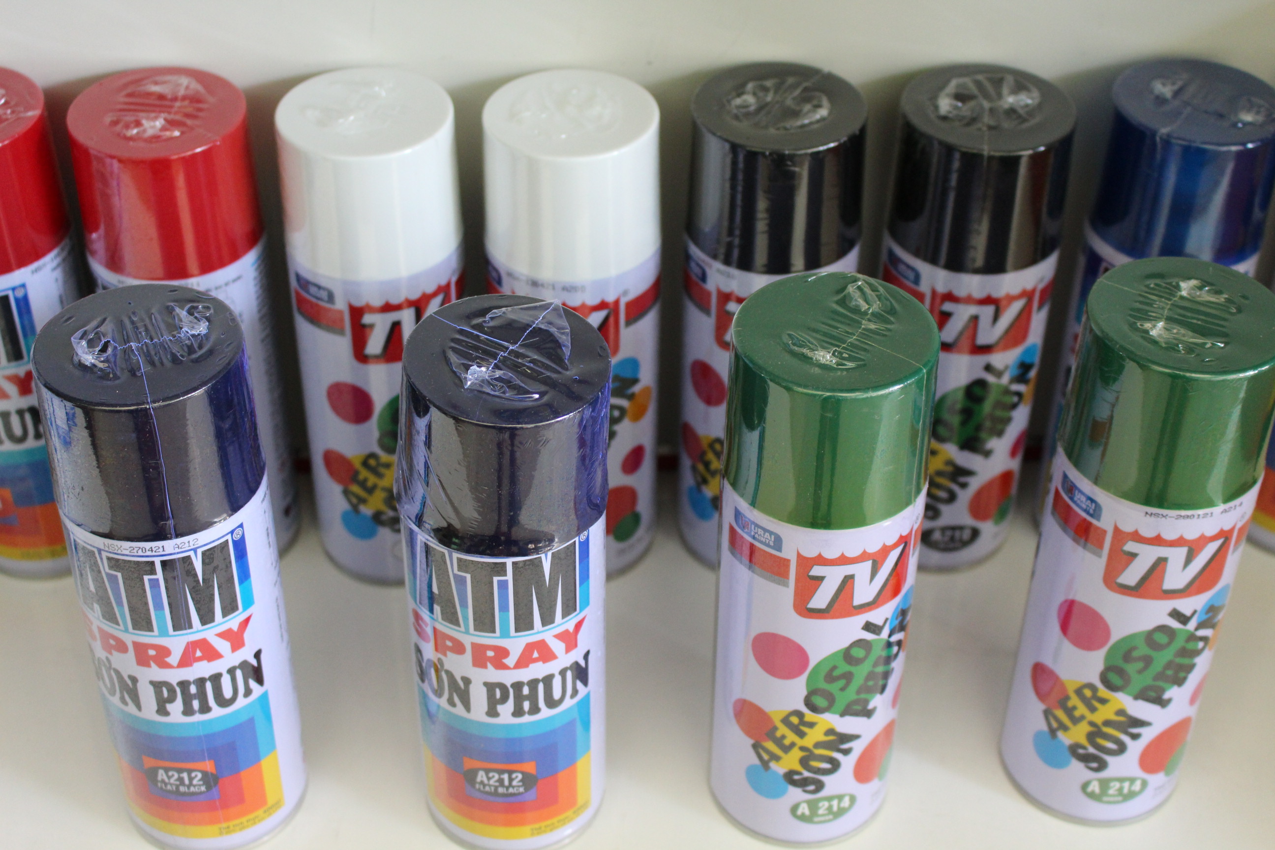 Sơn phun atm spray 400ml chính hãng nhiều màu chọn lựa, ..