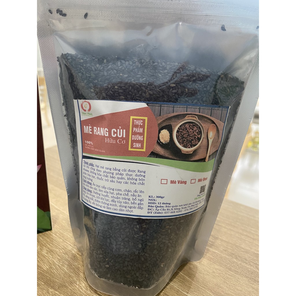 Mè đen rang muối hầm tỉ lệ 1/40 - vừng đen rang củi