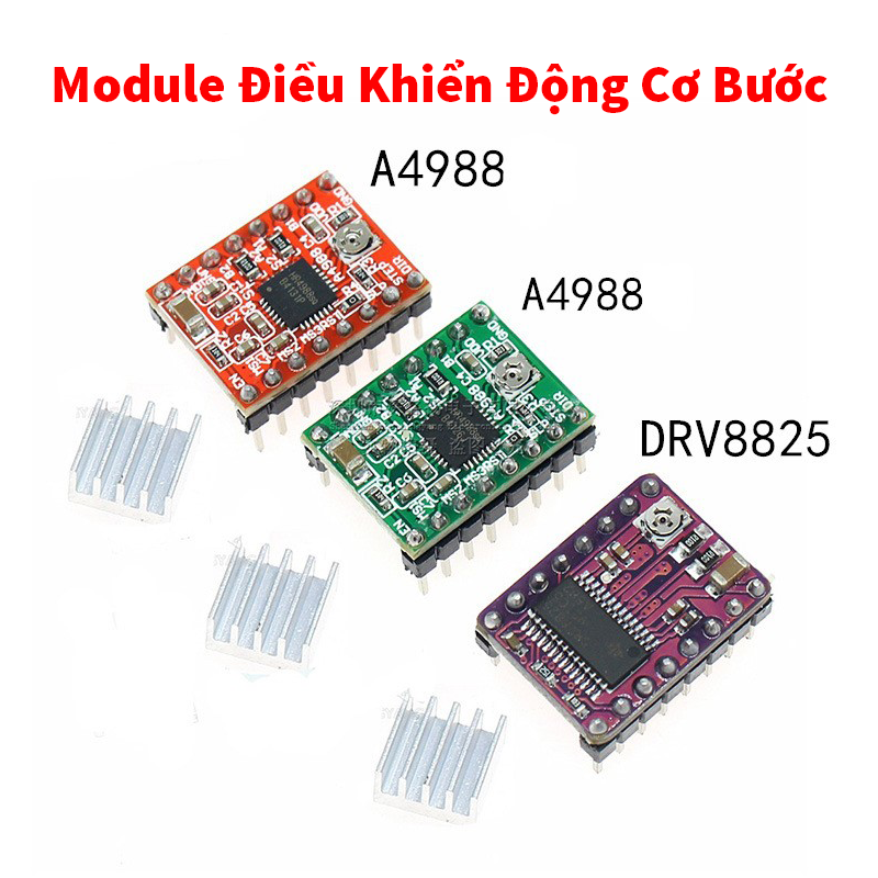 Module điều khiển động cơ bước a4988, drv8825