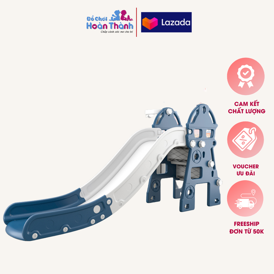 Cầu trượt trẻ em trong gia đình đa chức năng dài 181 cm cho bé