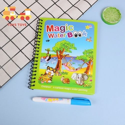Tranh tô màu nước thần kỳ MAGIC WATER BOOK - Tập vở tô màu nước cho bé - Đồ chơi giáo dục