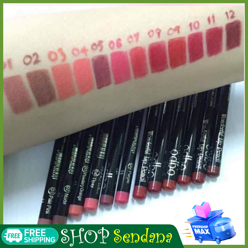 [HCM]Chì kẻ môi- SENDANA-Bút viền môi nhiều màu odbo có tách lẻ từng cây-sản phẩm trang điểm môi cho đôi môi thêm rạng rỡ