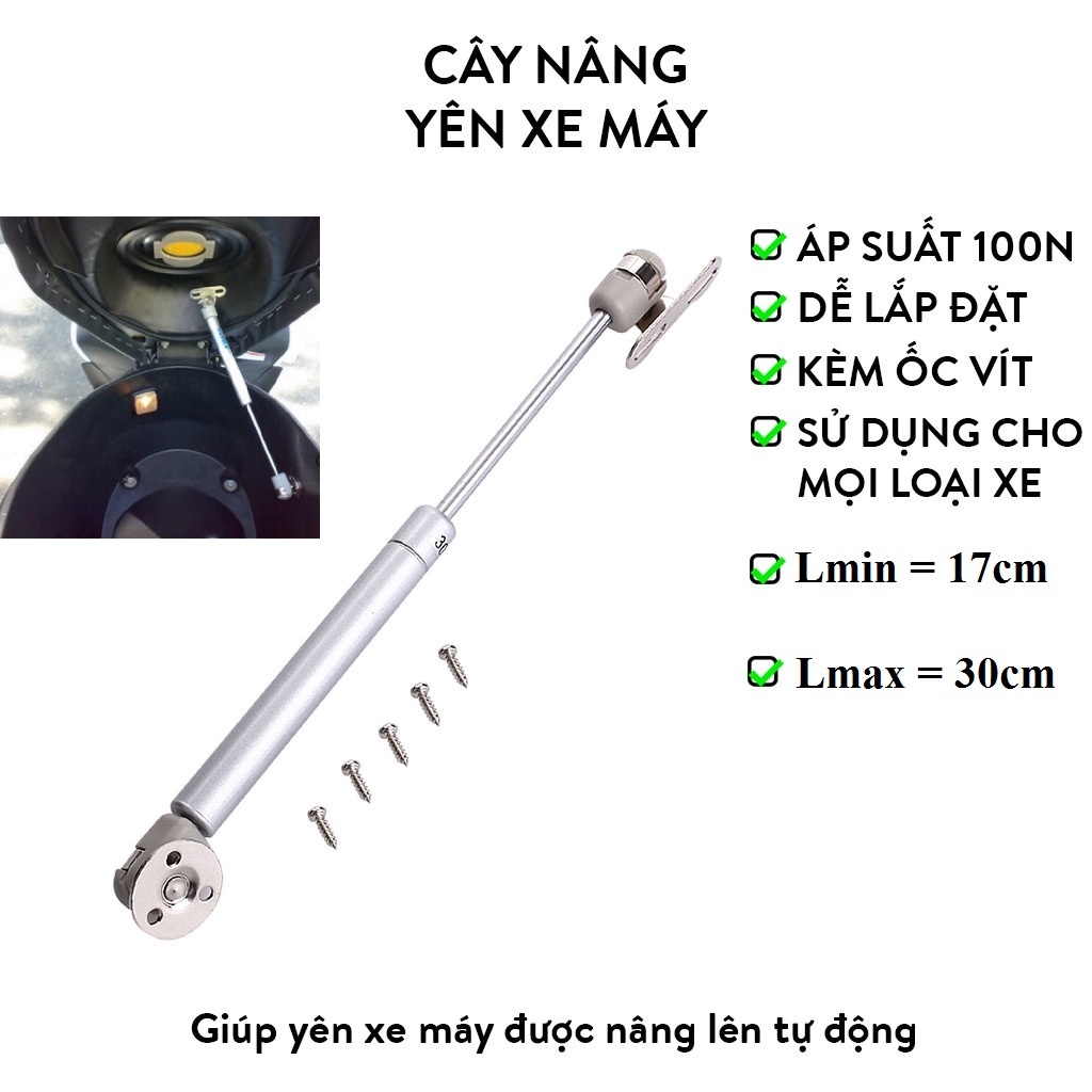Ty nâng yên xe máy tự động