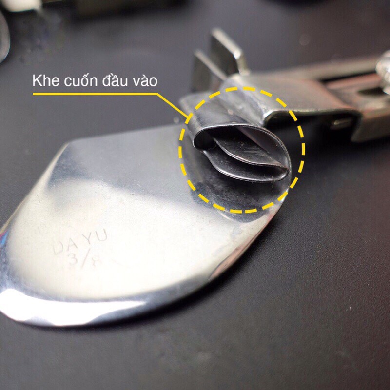 Cữ cuốn lai, cữ cuốn viền dùng cho máy may công nghiệp 1 kim