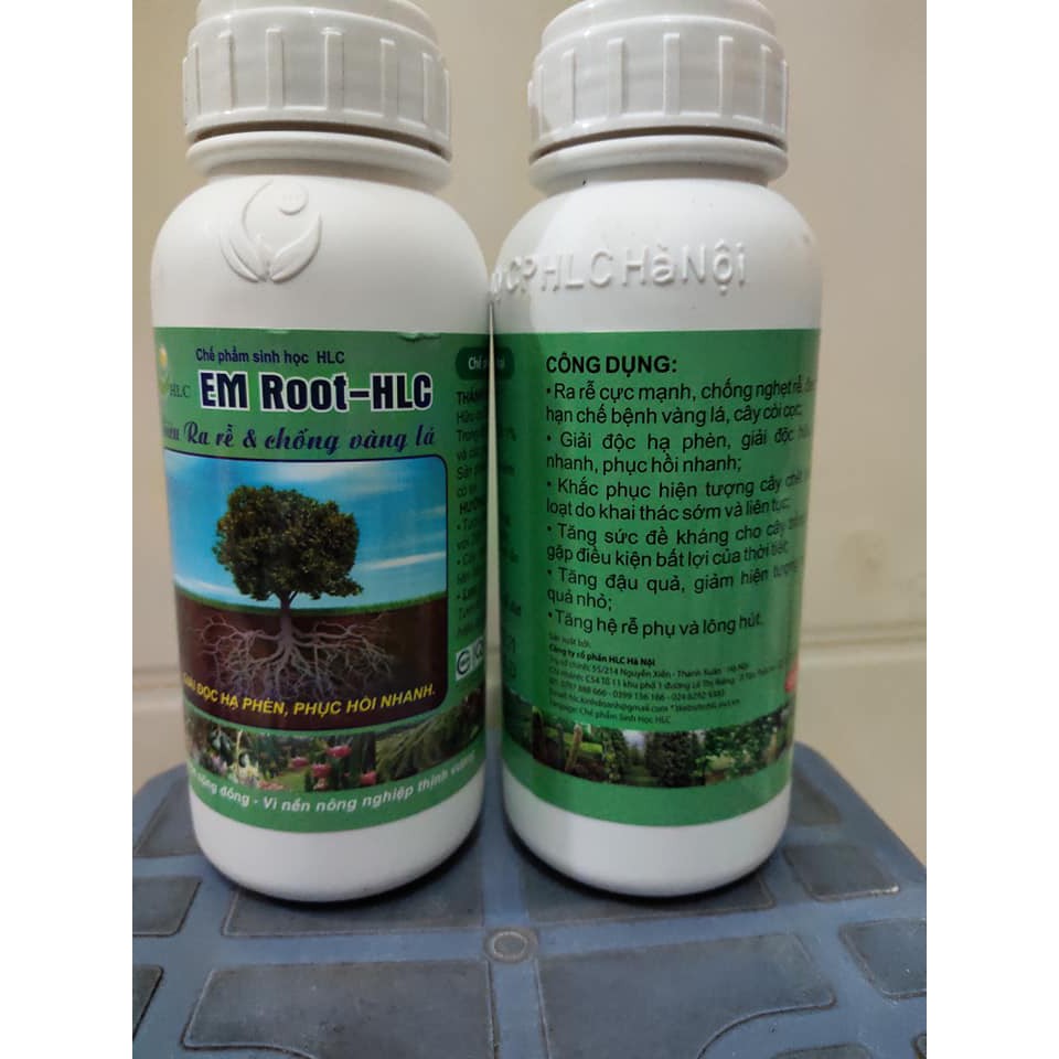 Chế phẩm sinh học kích rễ, giải độc, hạ phèn , phục hồi cây sau bệnh EM Root 500ml