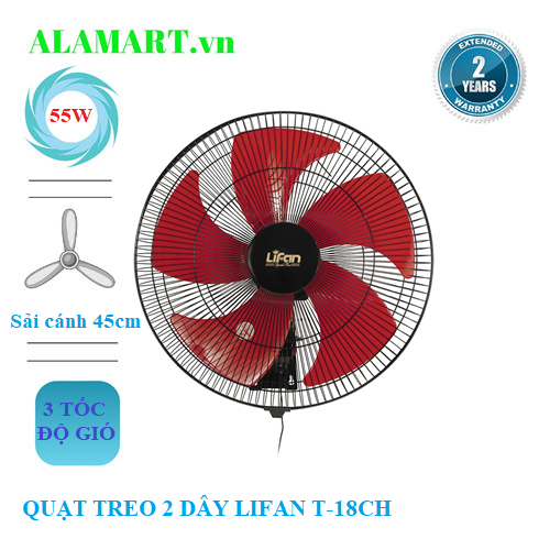 Quạt treo 2 dây lifan t-18ch