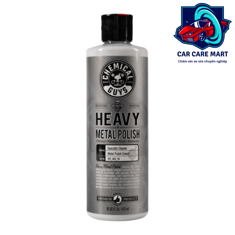 Kem đánh bóng kim loại, crom 473ml - Chemical Guys Heavy Metal Polish