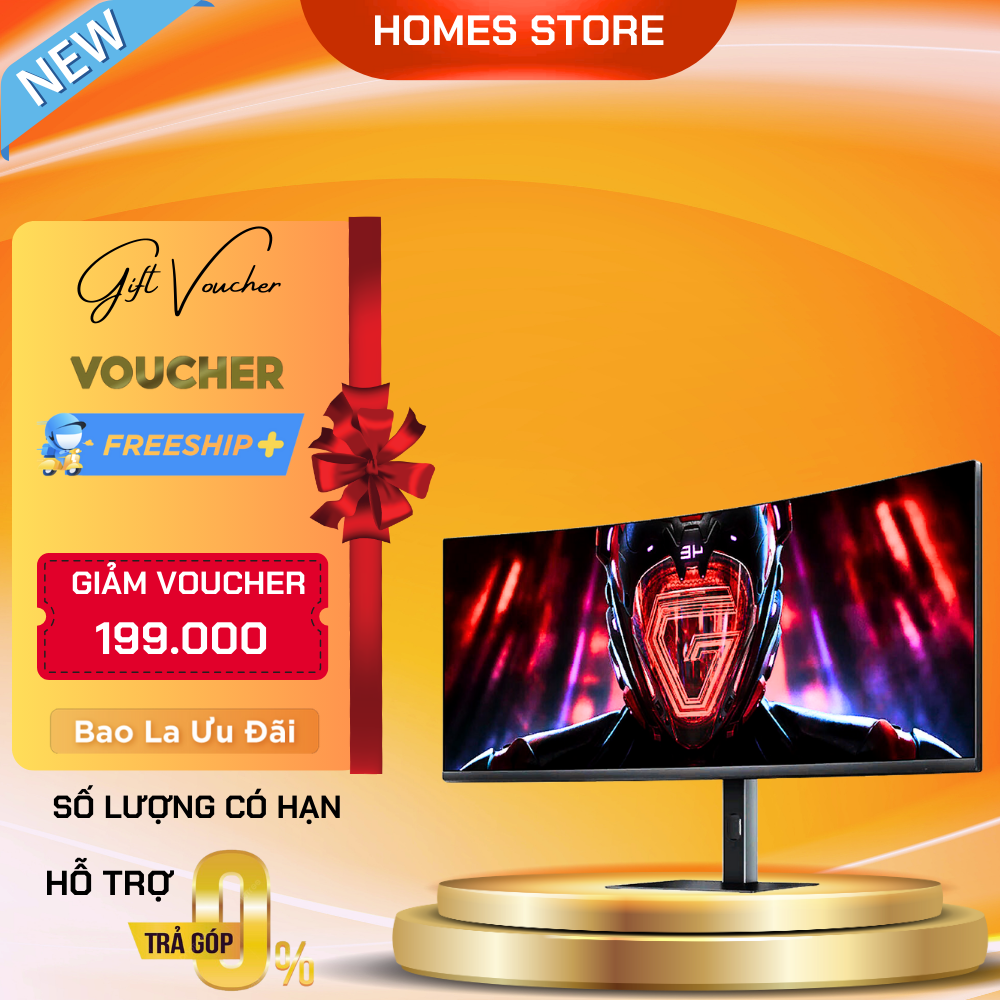 Màn Hình Cong Xiaomi Mi Curved Gaming Monitor 34 Inch 180 Hz Độ Phân Giải Cực Nét 2K Chơi Game, Làm Việc Thoải Mái - Hàng Chính Hãng
