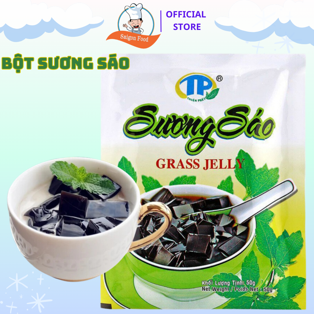 Bột sương sáo đen Grass Jelly Thuận Phát 50g