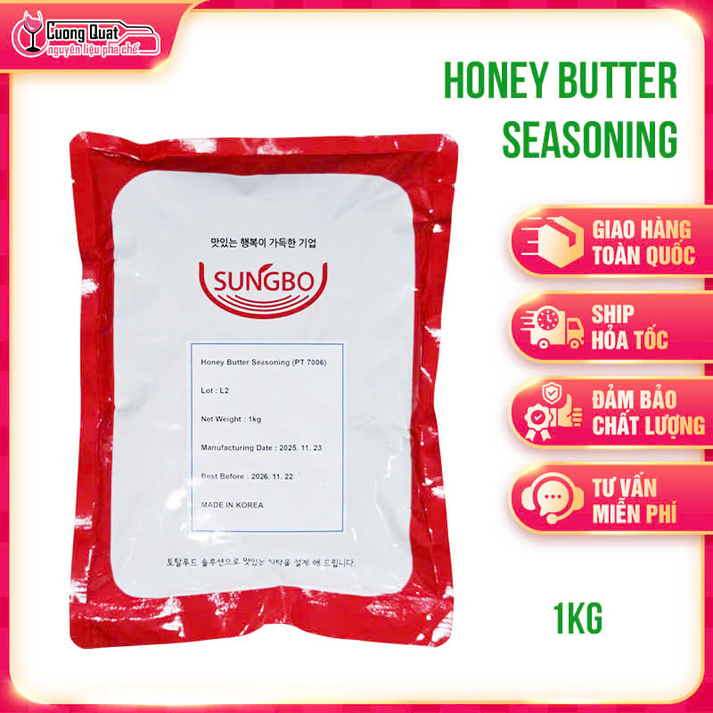 Bột Gia Vị Bơ Mật Ong Honey Butter Seasoning Sungbo PT7006 1kg