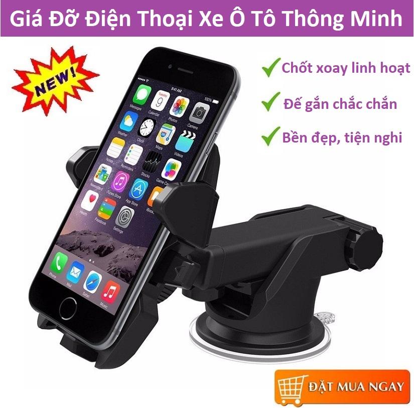 Giá Đỡ Điện Thoại Hít Chân Không Xe Hơi - Hàng Đảm Bảo Chất Lượng Về Độ Rung Lắc, Giá Đỡ Có Thể Gắn Trên Kính, Trên Taplo, Hay Gắn Khe Gió, Thiết Bị Phụ Kiện Oto,Xe Máy.