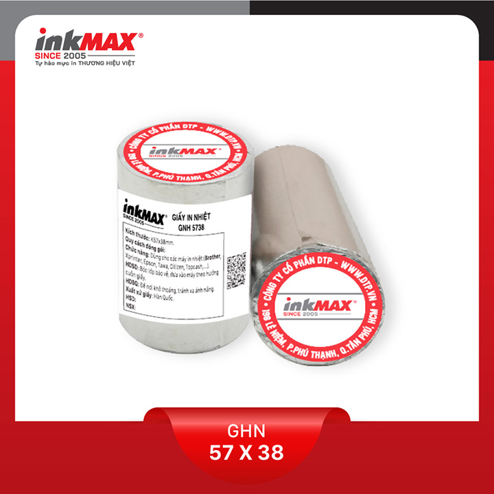 (Combo 10 cuộn) Giấy in nhiệt K57x38 - Giấy in Bill K57 - Giấy in hóa đơn K57 - Dùng cho các dòng máy in: XPRINTER, EPSON, BIXOLON, COGNITIVE, BIRCH, YAMAFUJI,C USTOM, SUPER PRINTER, TOPCASH, ANTECH, DATAPRINT, APOS, TAWA PRP, ATP