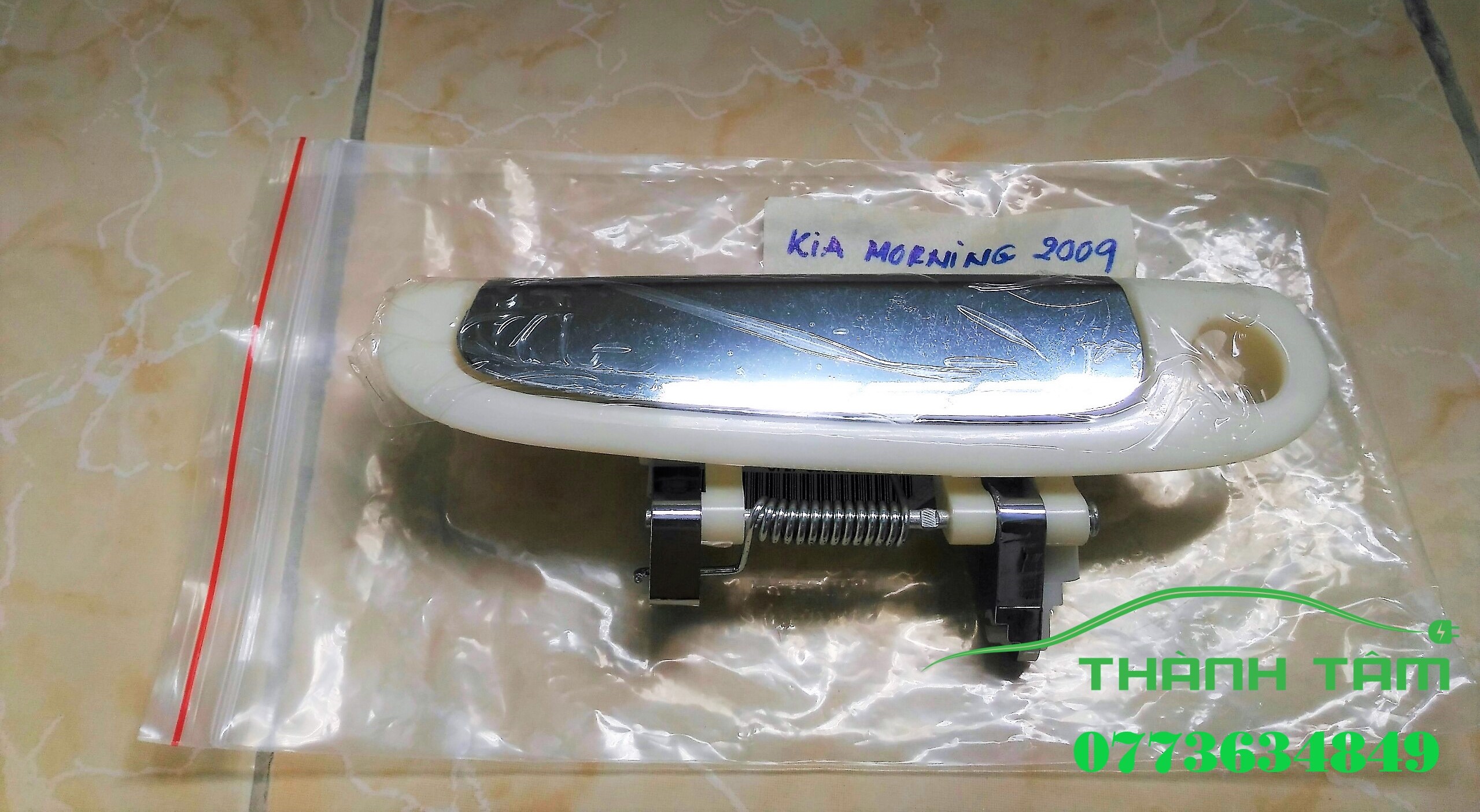 Tay mở cửa ngoài kia morning mạ crom 2005-2011/tay nắm cửa ngoài kia morning mạ crom 2005-2011