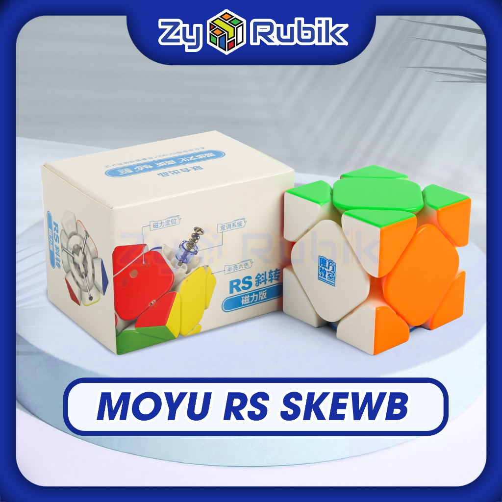 Rubik Biến Thể Moyu RS Skewb Có Nam Châm Stickerless - Rubik Nam Châm Biến Thể Moyu RS Skewb - ZyO Rubik