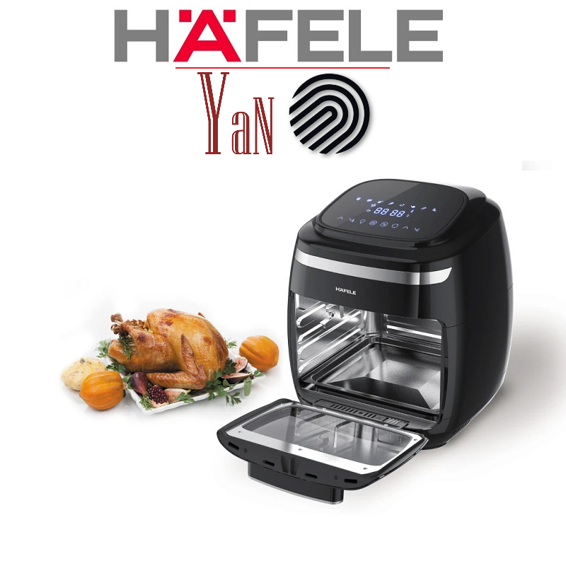 Nồi chiên không dầu điều khiển cảm ứng chiên nguyên con gà 11l hafele af-602a/ 535.43.711 2000w - hàng chính hãng