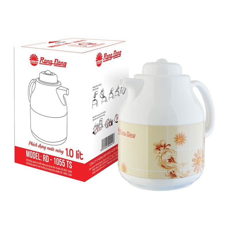 Bình pha trà rạng đông rd-1055ts 1.0 lít