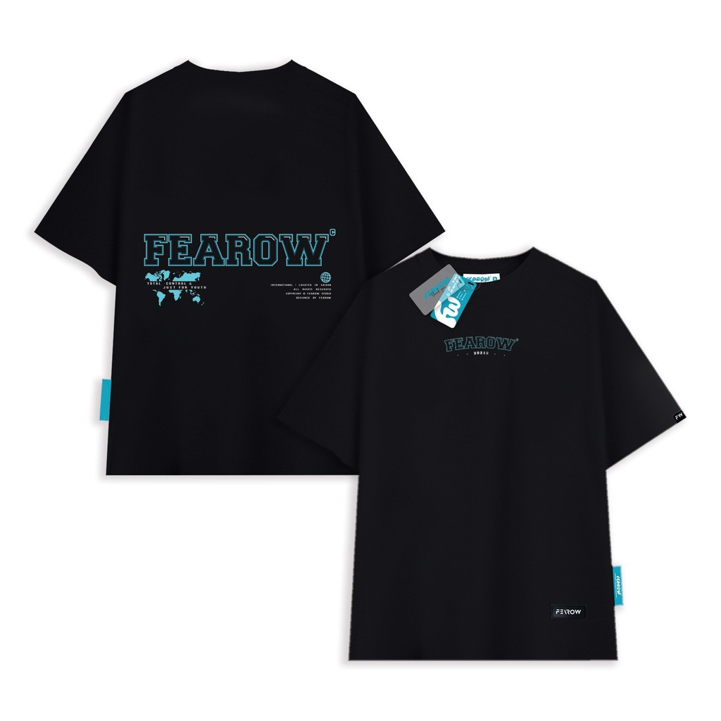 Áo thun fearow basic 90s tee đen - fw119