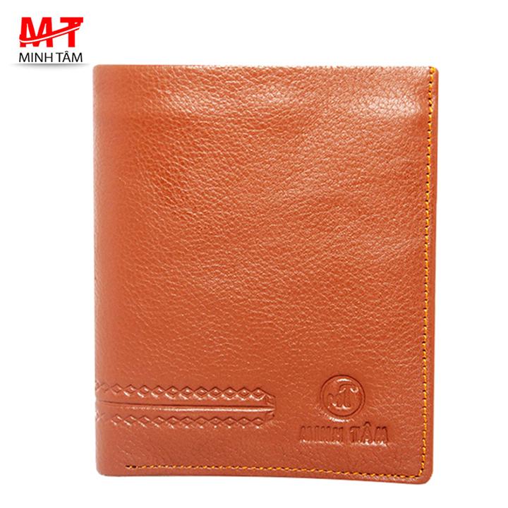 [HCM][Xã Lỗ - Giá Sock] Ví Bóp Nam Da Bò 100% Kiểu Đứng Minh Tâm VN2200 - Nâu