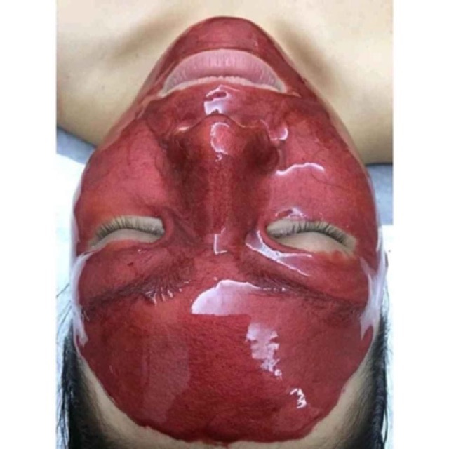 Mặt nạ lạnh hoa hồng đỏ supper collagen giá tốt trong spa thẫm mỹ viện