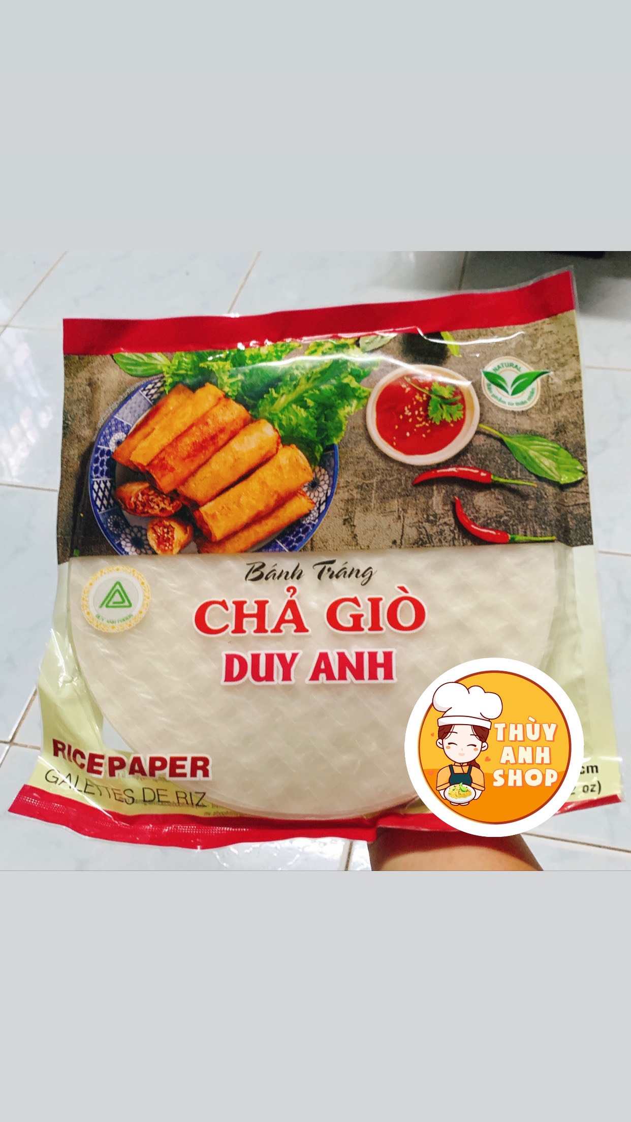 Bánh tráng chả giò Duy Anh 400g size 22cm